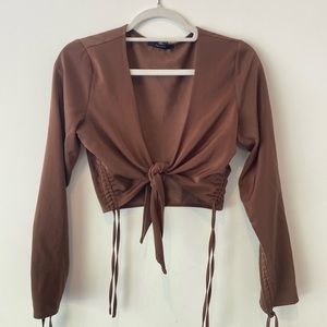 Forever 21 Satin Crop Top